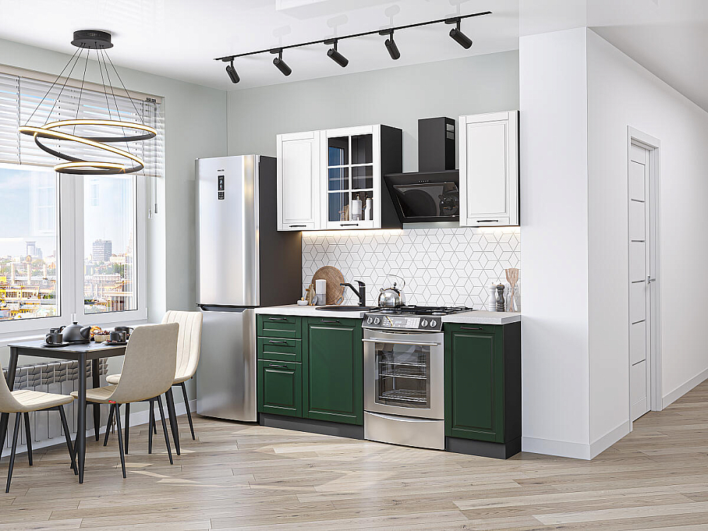 Дублин-04 graphite/special white/special green