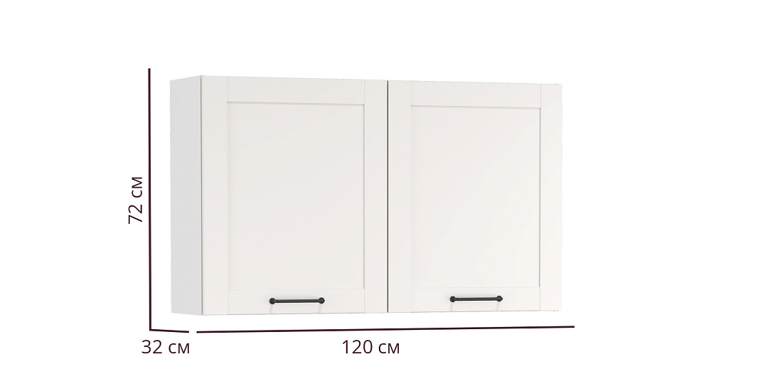 Кухня Аризона (1200) белый/столешница дуб вотан/ДВПО белый/профиль ПВХ белый О